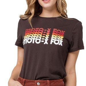 Fox Racing T-shirt black with graphic front